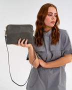 Bowery Crossbody - Khaki Crinkle