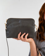 Bowery Crossbody - Khaki Crinkle