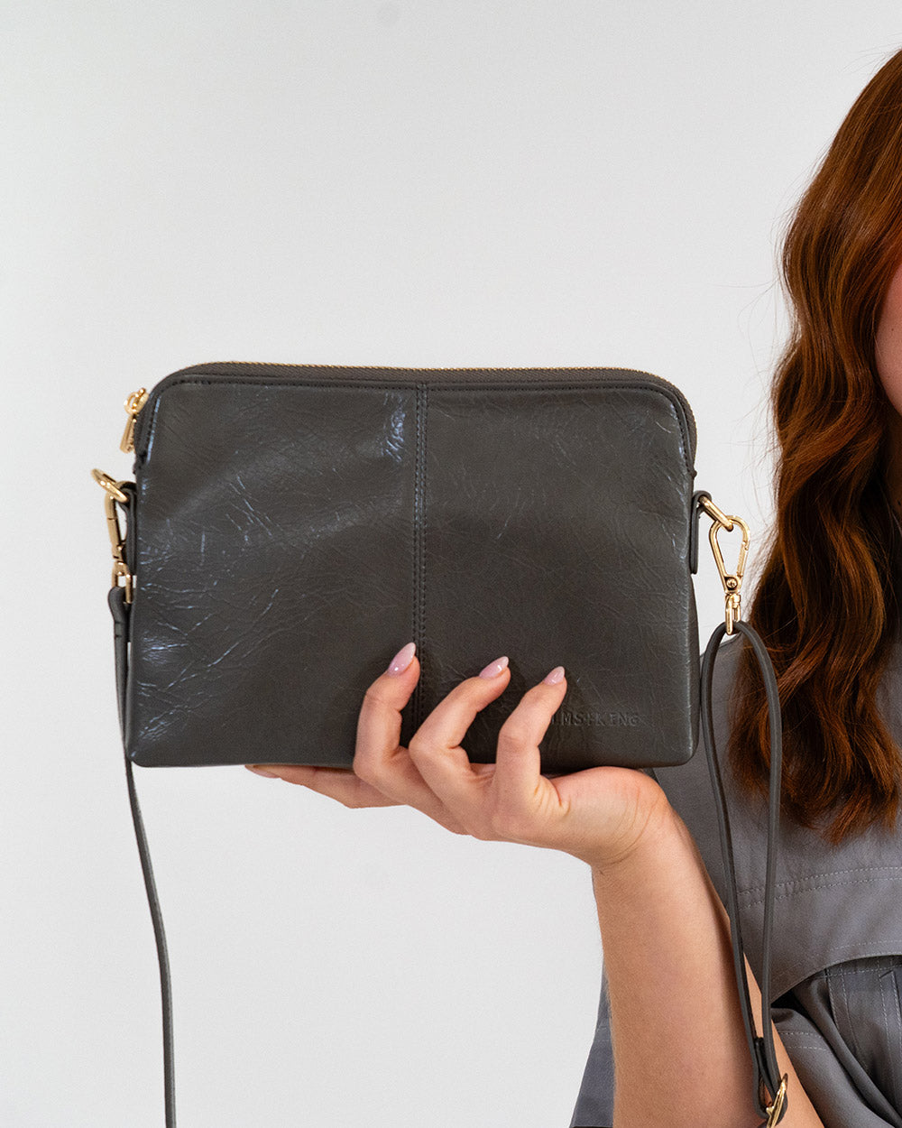 Bowery Crossbody - Khaki Crinkle