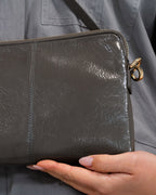 Bowery Crossbody - Khaki Crinkle