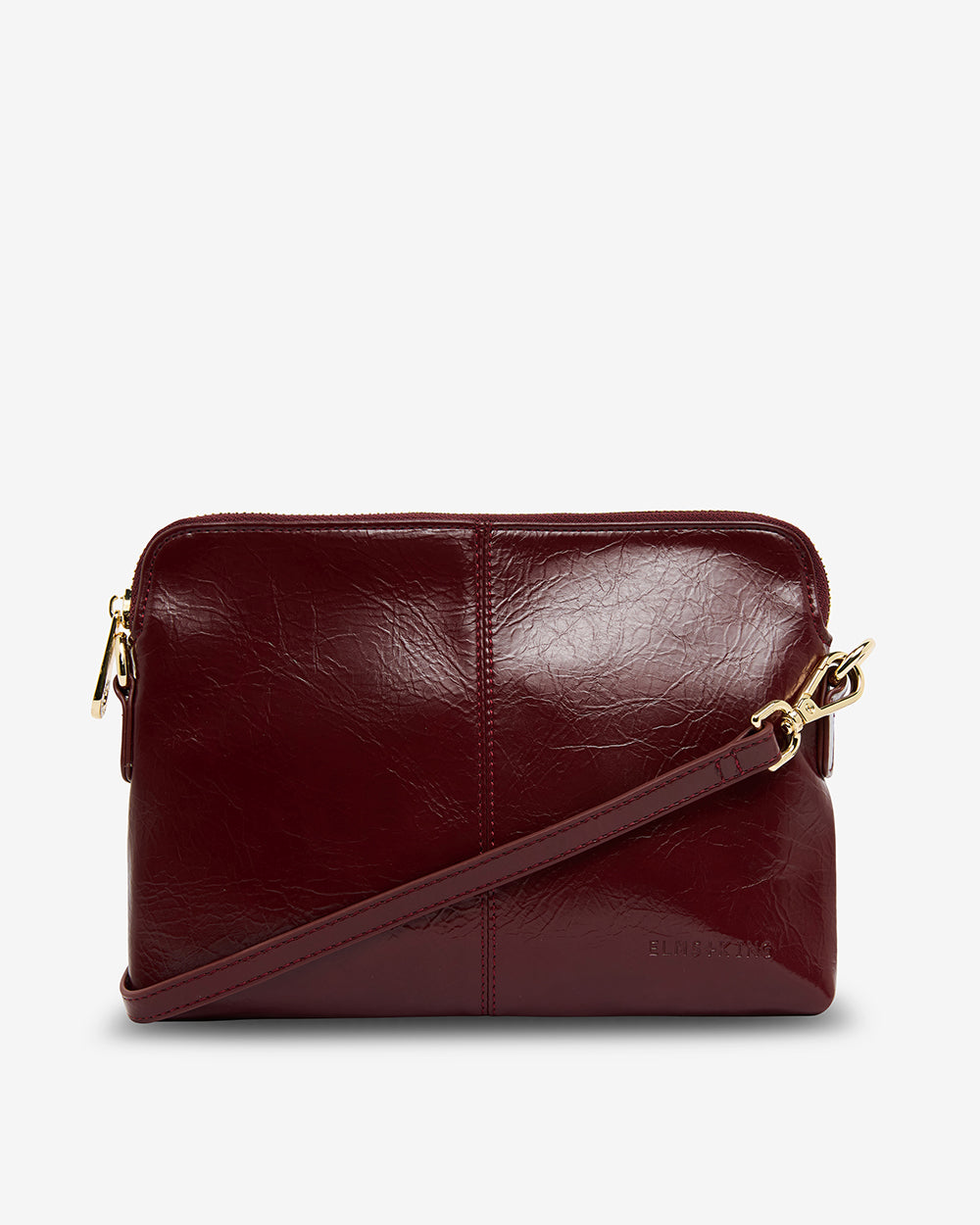 Bowery Crossbody - Burgundy Crinkle
