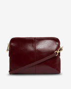 Bowery Crossbody - Burgundy Crinkle