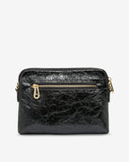 Bowery Crossbody - Charcoal Crinkle