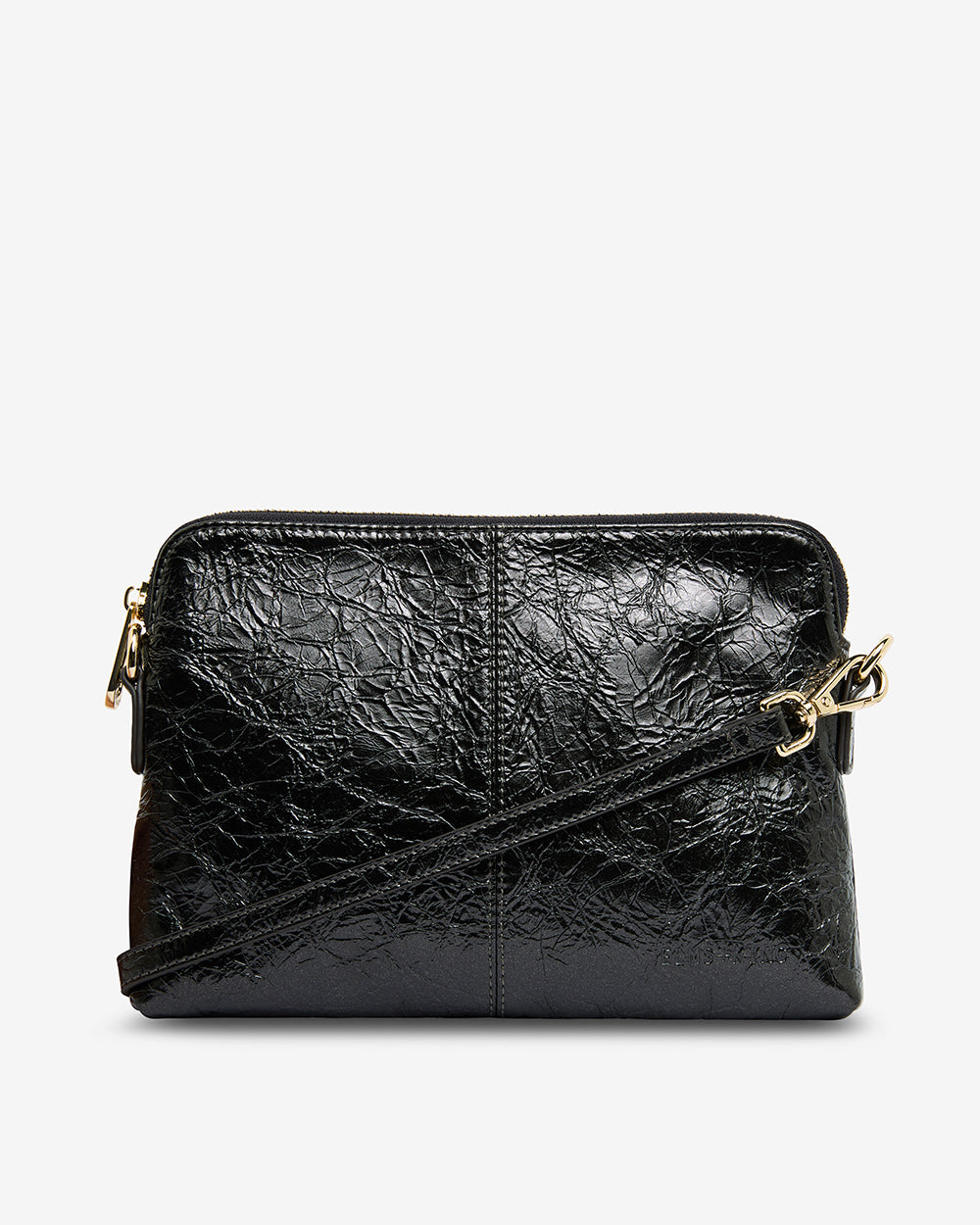 Bowery Crossbody - Charcoal Crinkle
