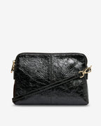 Bowery Crossbody - Charcoal Crinkle