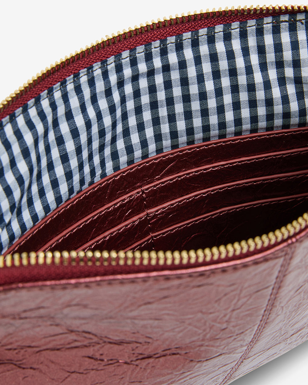 Bowery Wallet - Plum Crinkle
