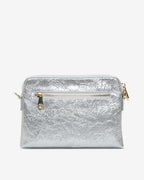 Bowery Crossbody - Silver Crinkle