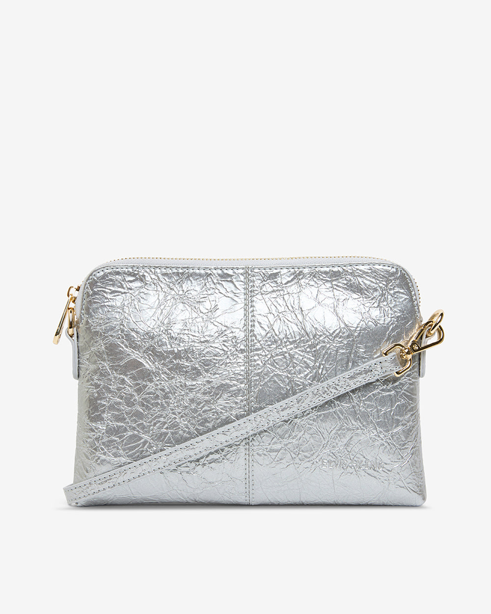Bowery Crossbody - Silver Crinkle
