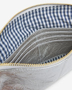 Bowery Crossbody - Silver Crinkle