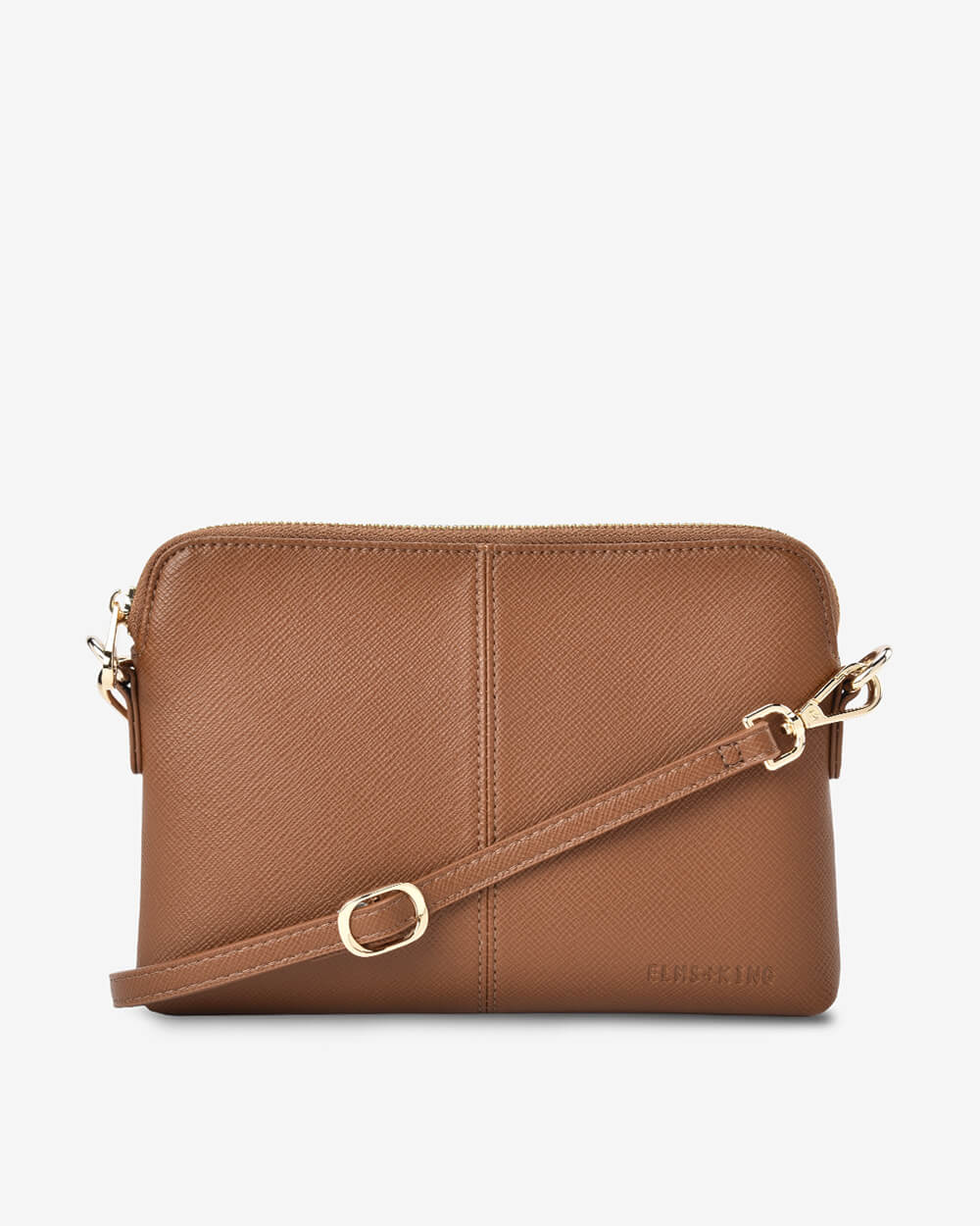 Bowery Crossbody - Tan Saffiano