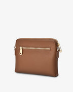 Bowery Crossbody - Tan Saffiano