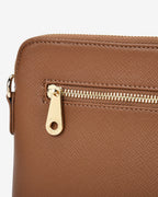 Bowery Crossbody - Tan Saffiano