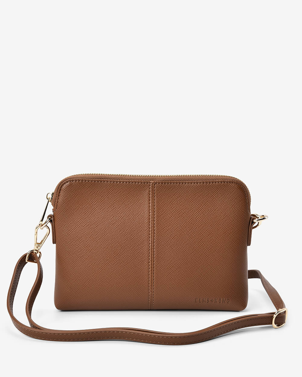 Bowery Crossbody - Tan Saffiano