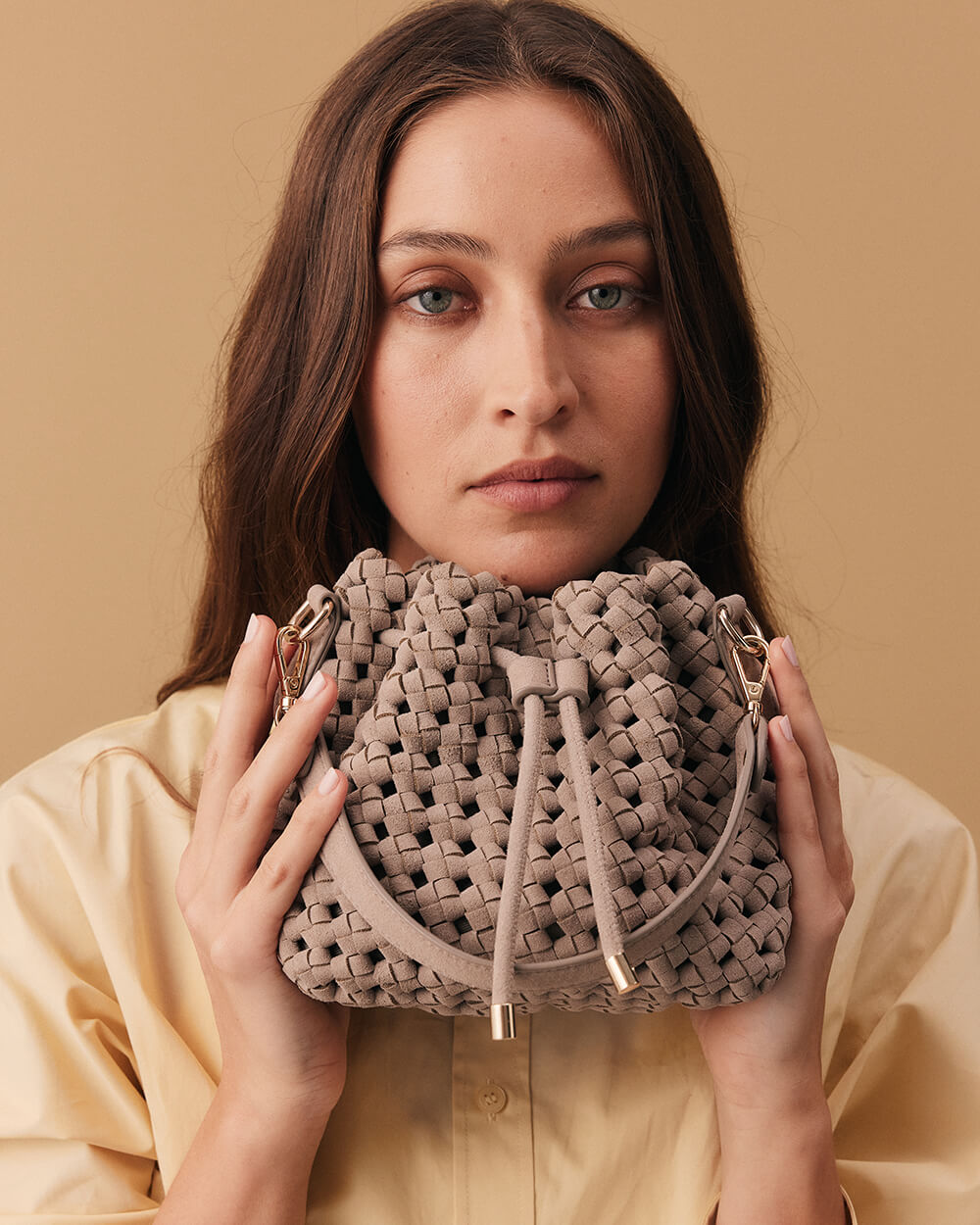 Box Weave Bucket - Fawn