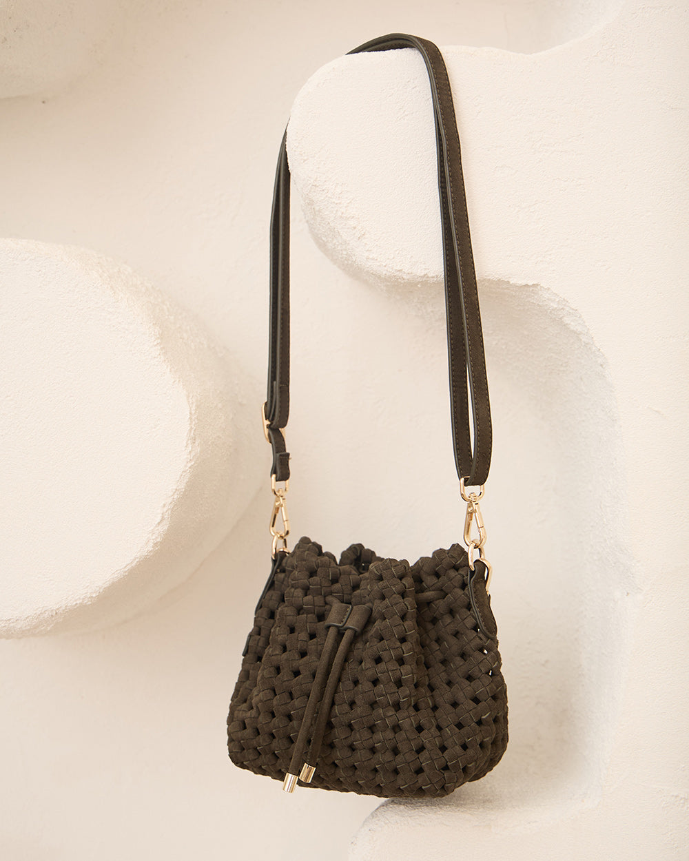 Box Weave Bucket - Khaki