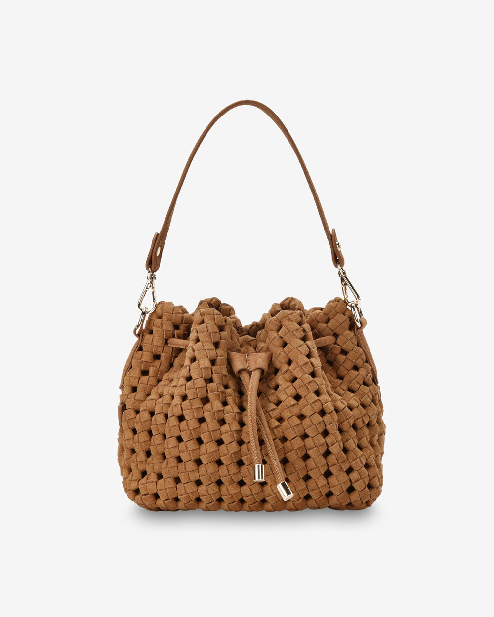 Box Weave Bucket - Tan