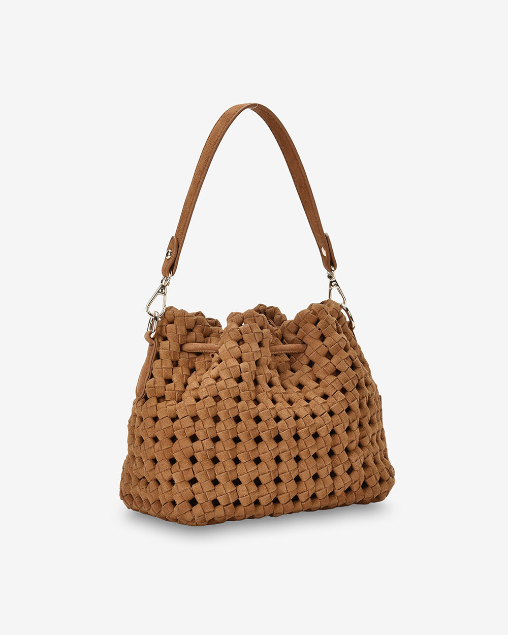 Box Weave Bucket - Tan