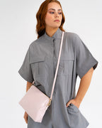 Burbank Crossbody Large - Blush Crinkle