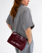 Burbank Crossbody Large - Burgundy Crinkle