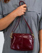 Burbank Crossbody - Burgundy Crinkle