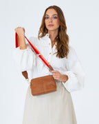 Burbank Crossbody - Tan Pebble