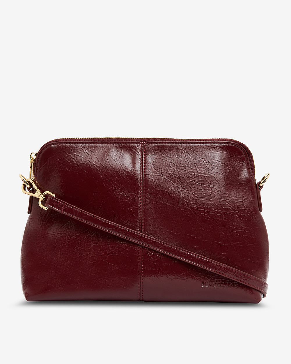 Burbank Crossbody Large - Burgundy Crinkle
