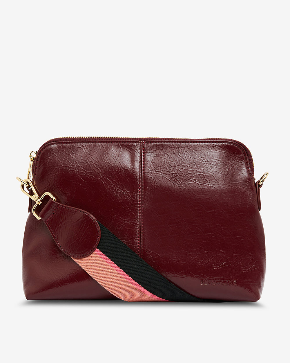 Burbank Crossbody Large - Burgundy Crinkle