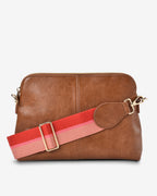 Burbank Crossbody Large - Tan Pebble