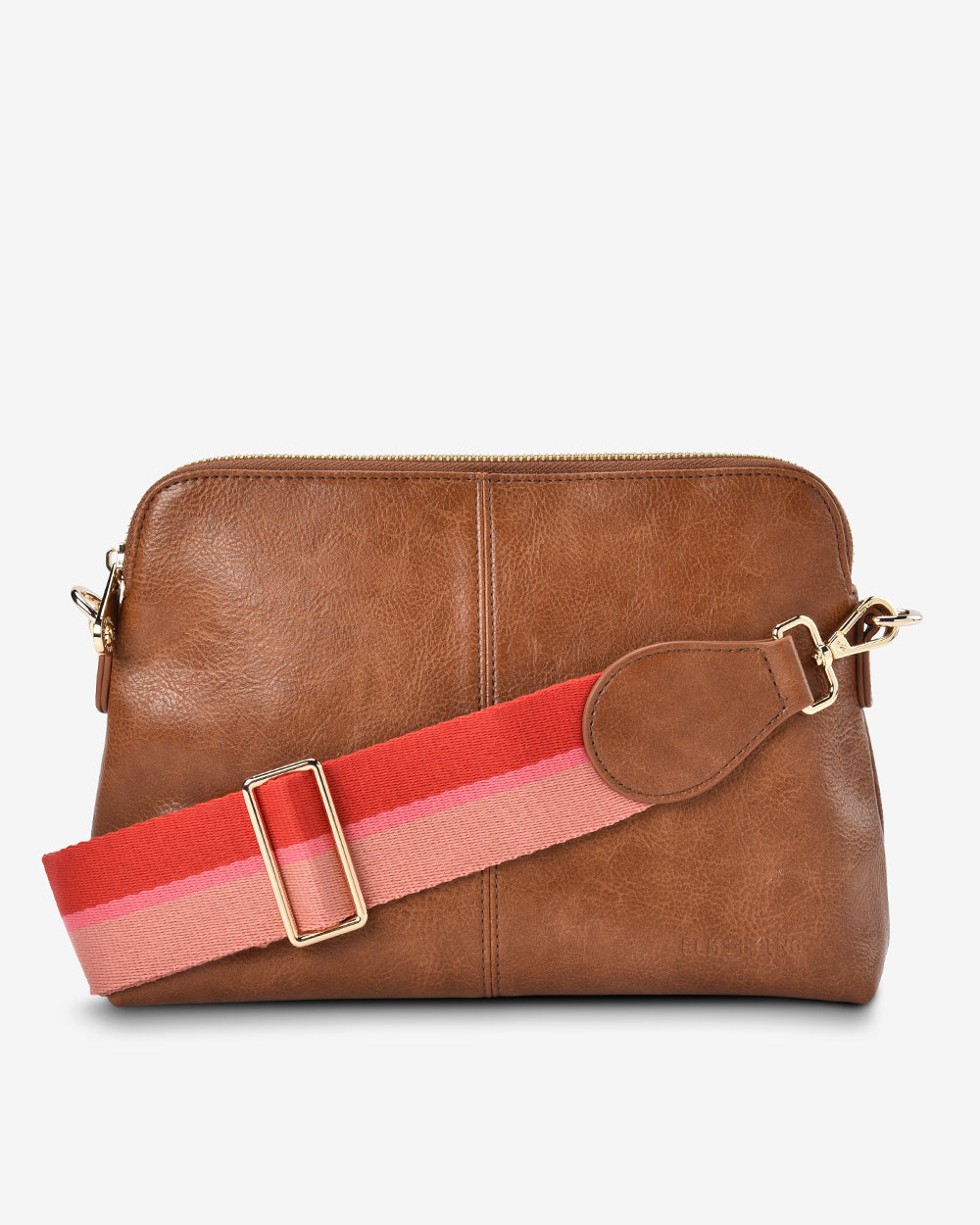 Burbank Crossbody Large - Tan Pebble