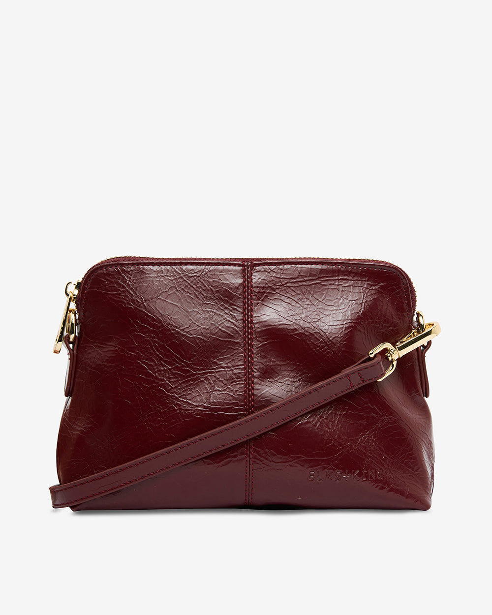 Burbank Crossbody - Burgundy Crinkle