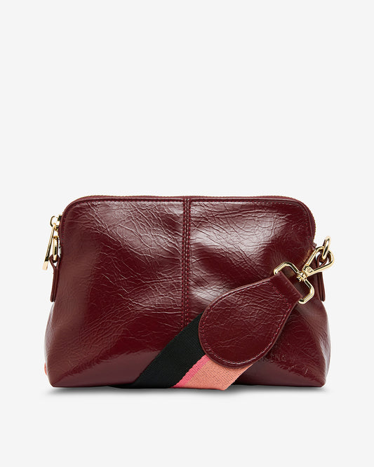 Burbank Crossbody - Burgundy Crinkle