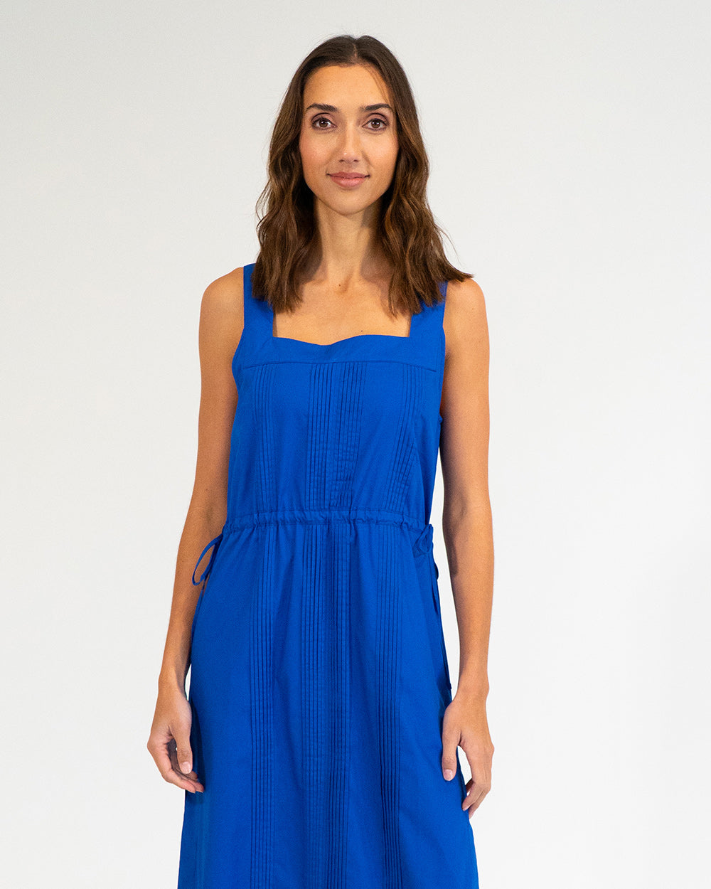 Cape Maxi Dress - Cobalt