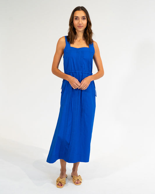 Cape Maxi Dress - Cobalt
