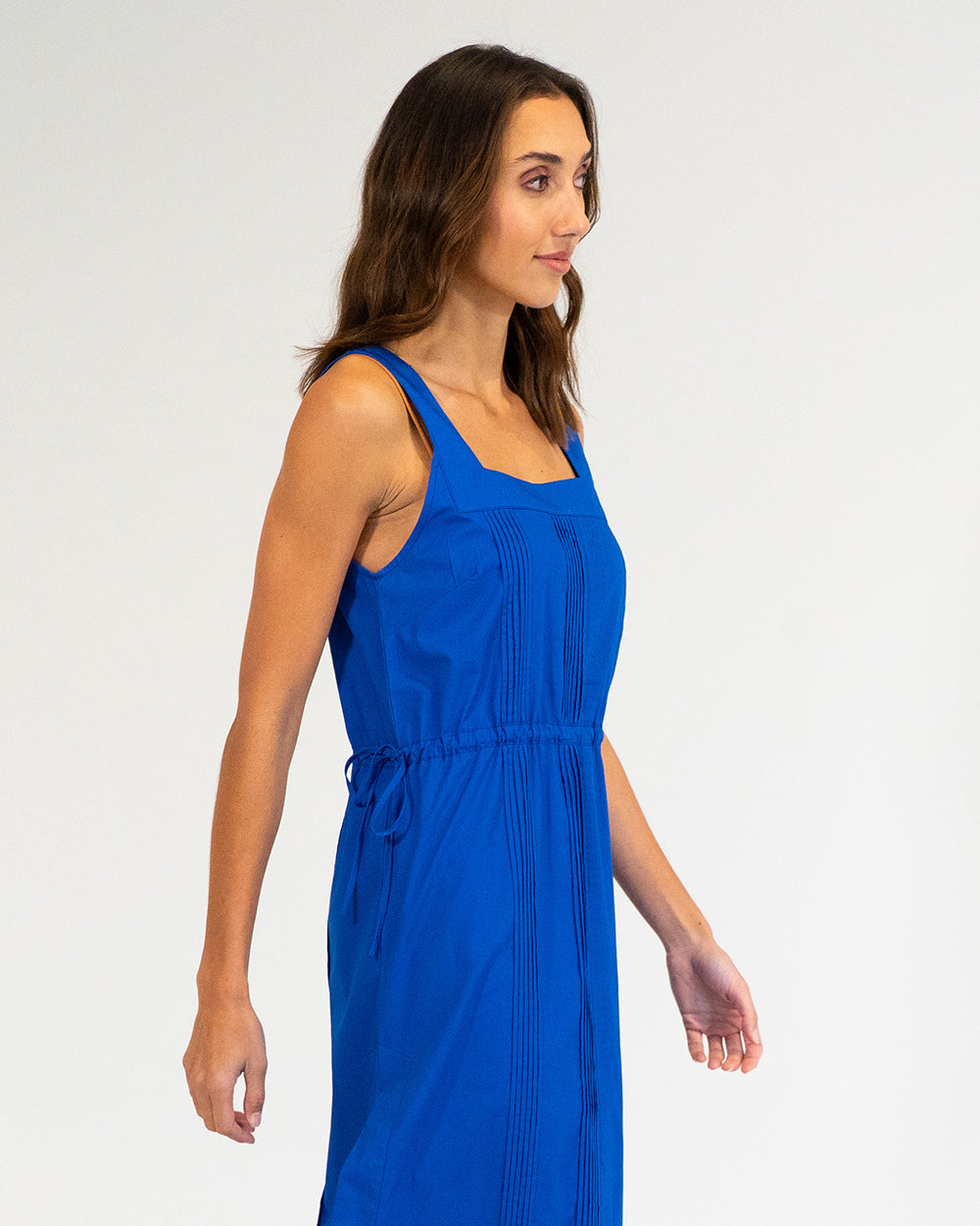 Cape Maxi Dress - Cobalt