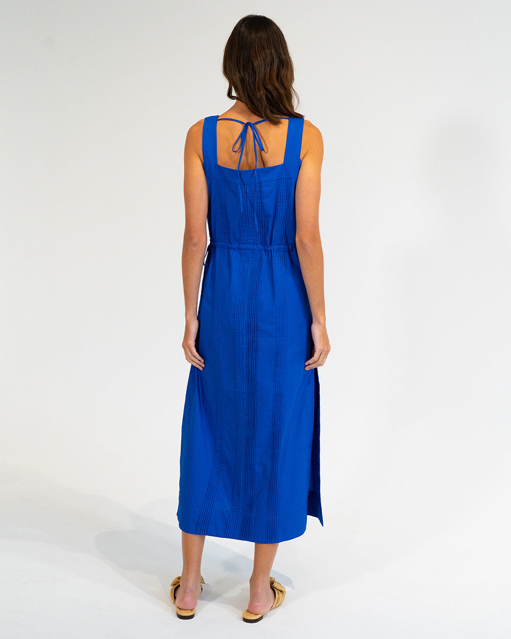 Cape Maxi Dress - Cobalt