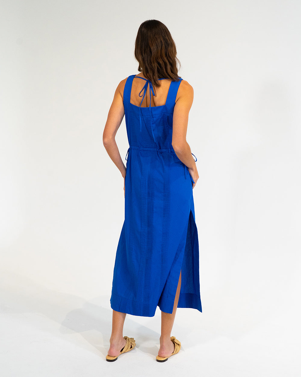 Cape Maxi Dress - Cobalt