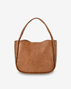 Capri Shoulder Bag - Tan Pebble