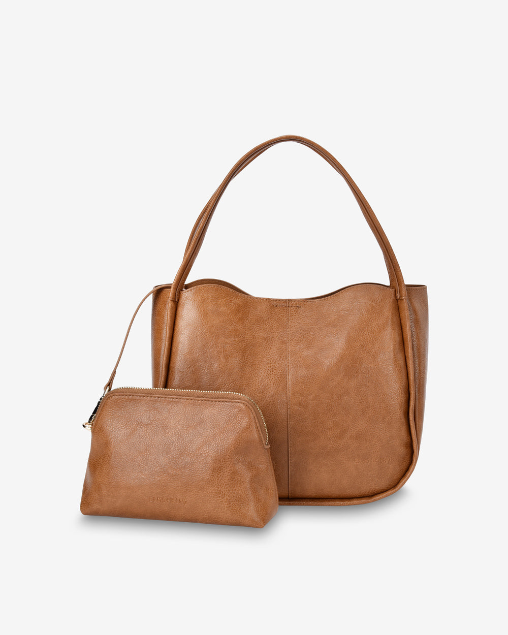 Capri Shoulder Bag - Tan Pebble