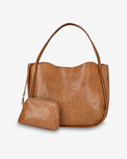 Capri Tote - Tan Pebble
