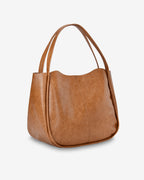 Capri Tote - Tan Pebble