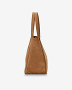 Capri Tote - Tan Microsuede