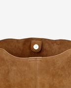 Capri Tote - Tan Microsuede