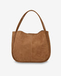 Capri Tote - Tan Microsuede