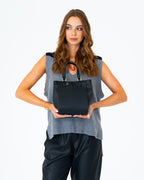 Carnegie Tote - Black Weave
