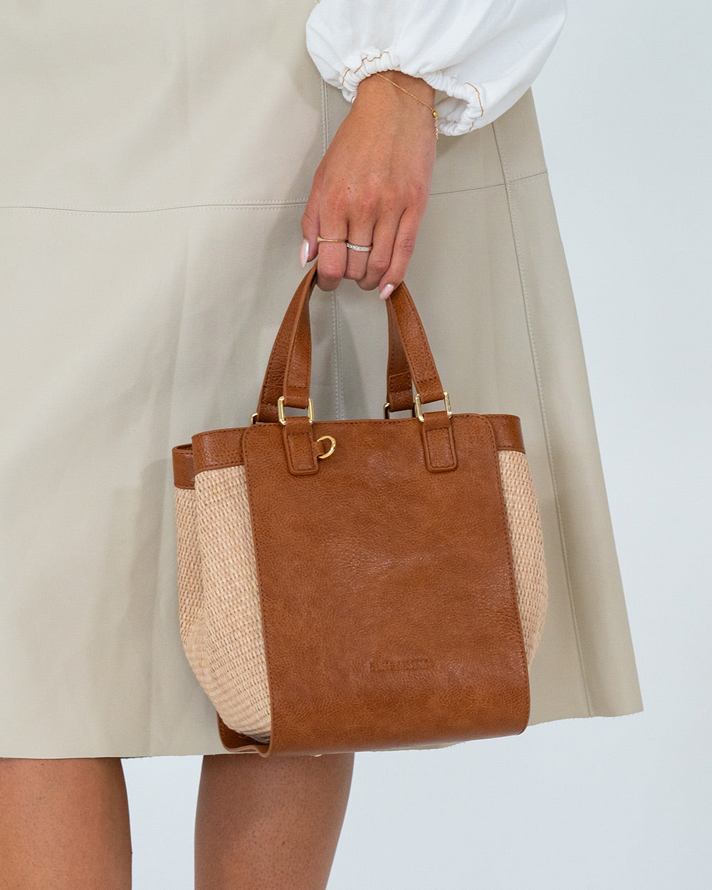 Carnegie Tote - Tan Weave