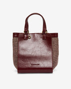 Carnegie Tote - Burgundy Weave