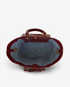 Carnegie Tote - Burgundy Weave