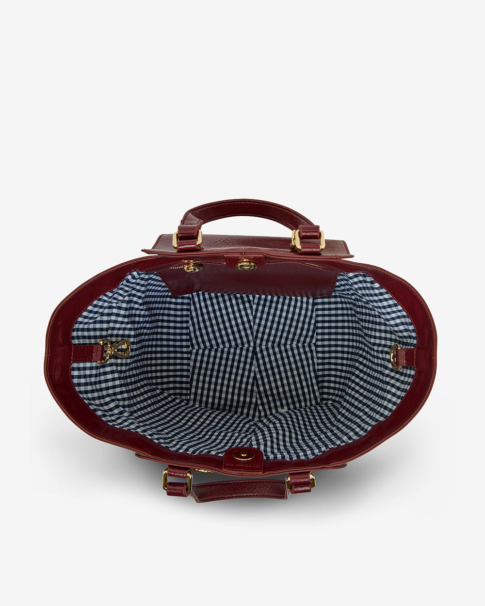 Carnegie Tote - Burgundy Weave