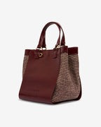 Carnegie Tote - Burgundy Weave