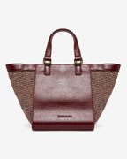 Carnegie Tote - Burgundy Weave